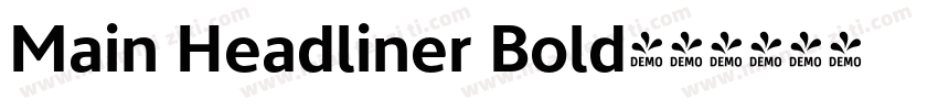 Main Headliner Bold字体转换